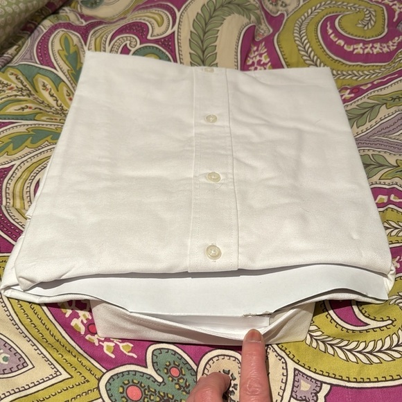 New Henbury logo white button down shirt men’s XL - Picture 4 of 6